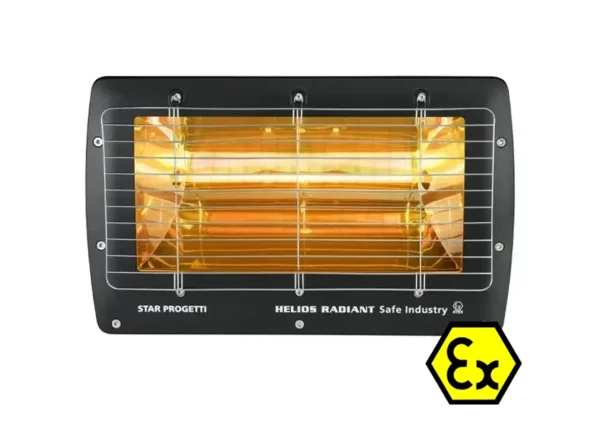 Helios EHSAFE20AL 2kW – ATEX approved infrared heater (front view)