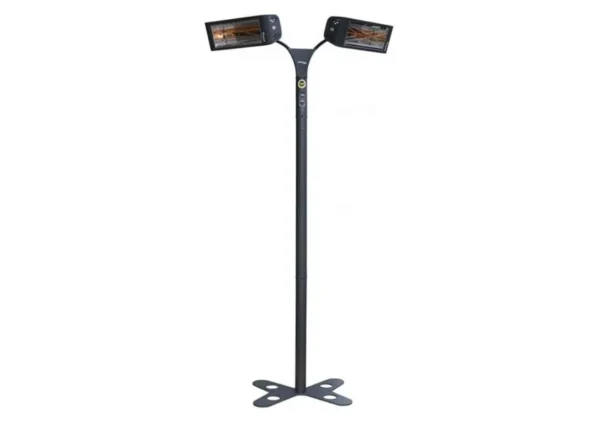 Heliosa 993 3kW weathersafe twin radiant heater and stand