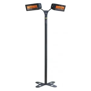 Heliosa 993 3kW weathersafe twin radiant heater and stand