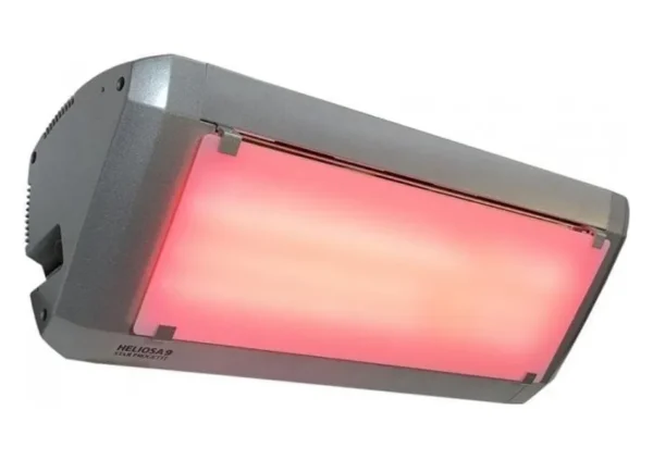 2kW infrared patio heater + light reduction diffuser switch on
