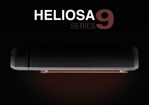 2kW infrared patio heater + light reduction diffuser