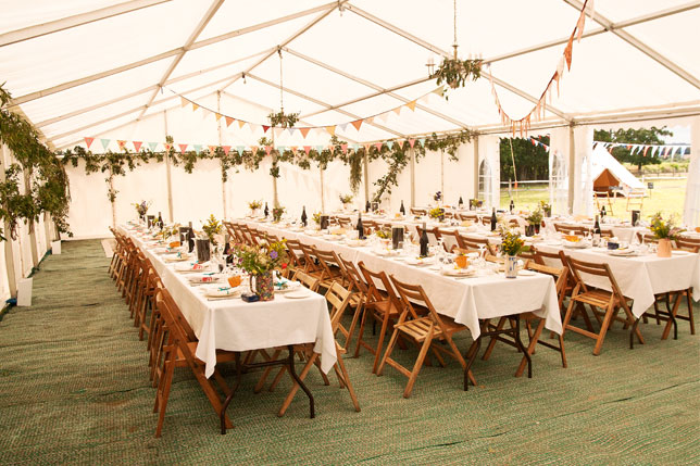Marquee for a wedding reception
