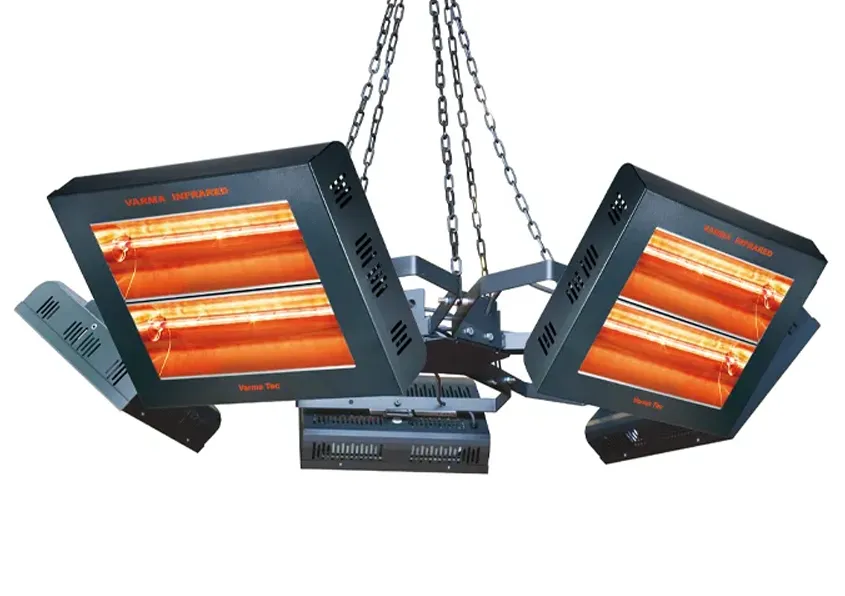 pentagon heater support with v400 heaters