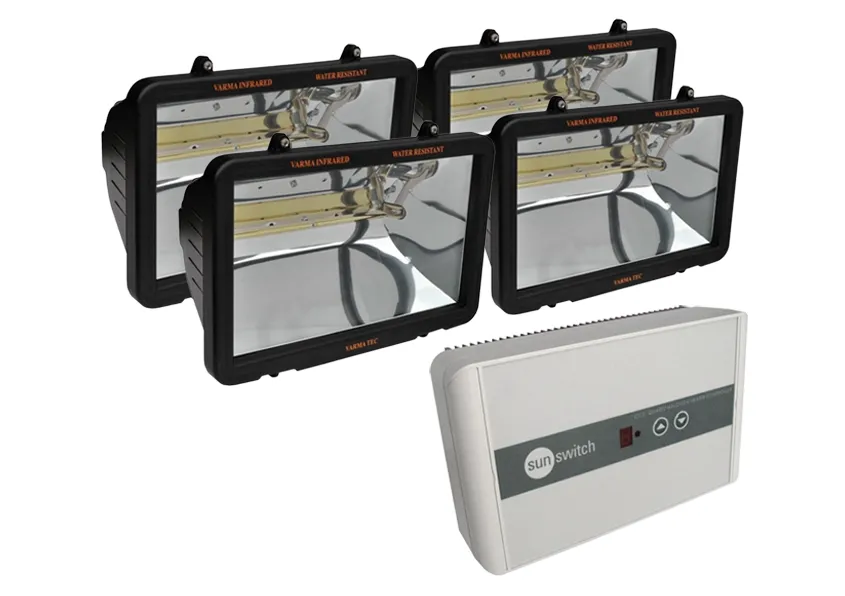 4 x Dustproof heaters and CC3 controller
