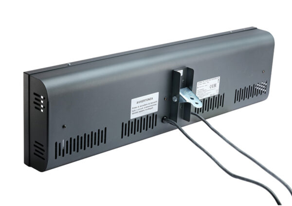 Varma V400 3-4kW Horizontal IR Heater Rear View
